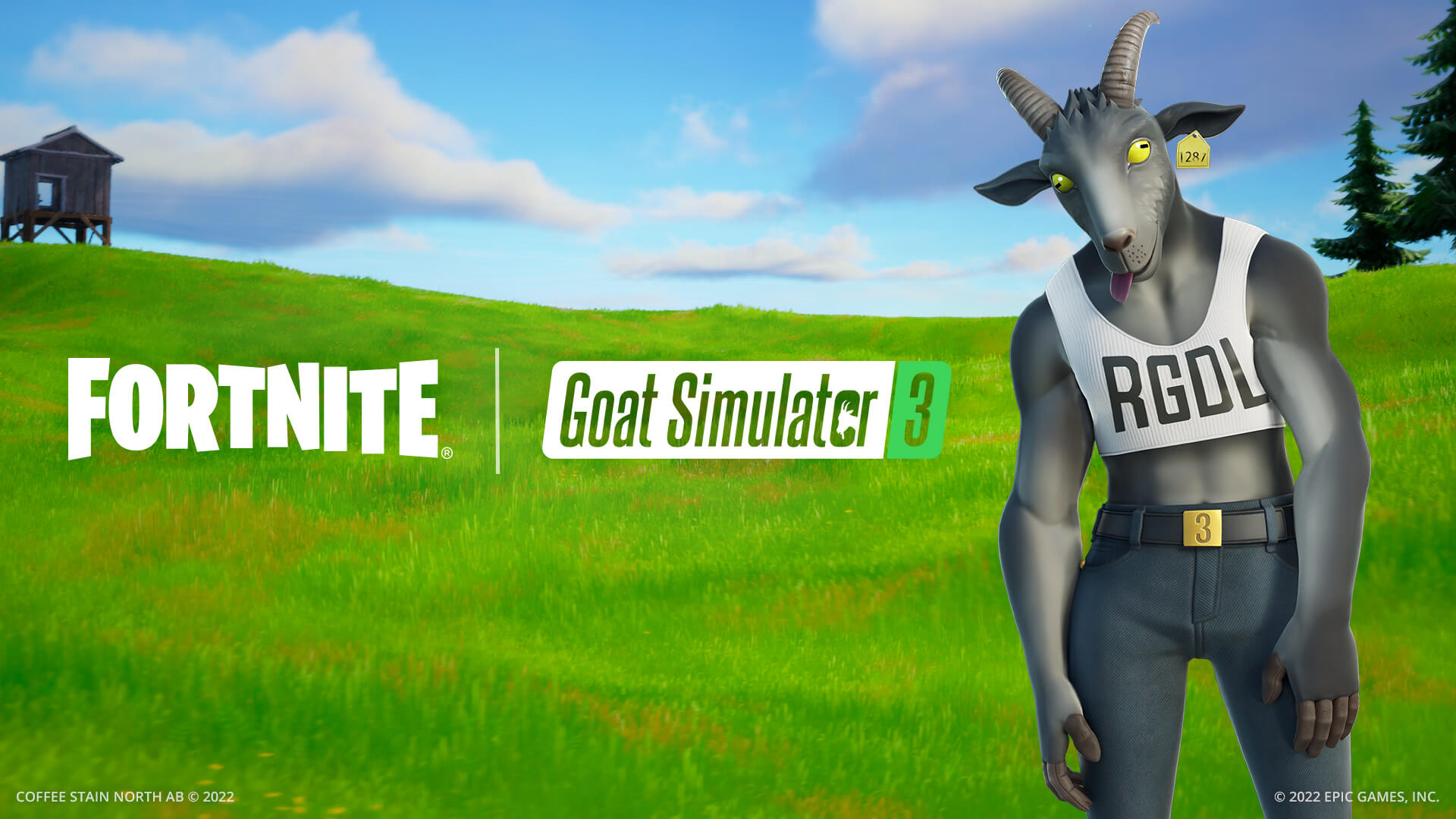 Получите экипировку Козла, созданного по образу Пилгор из Goat Simulator 3,  в Fortnite!