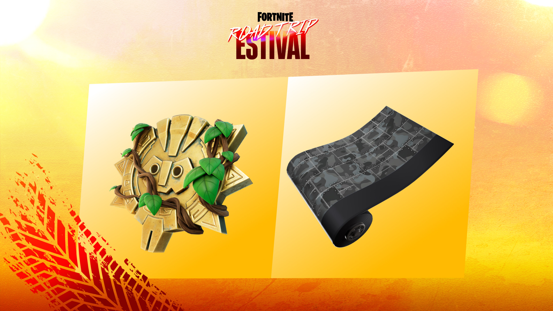Fortnite Underworld Camo Wrap and Sun Sign Back Bling FR