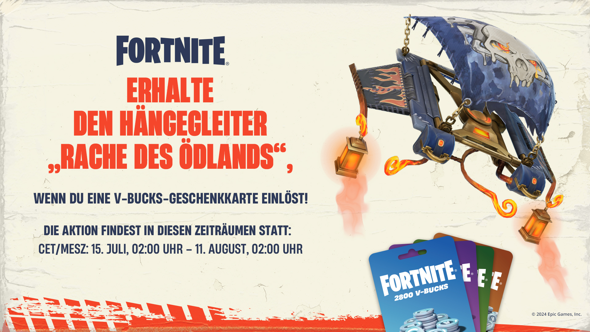 Fortnite Wastelander's Revenge Glider Times