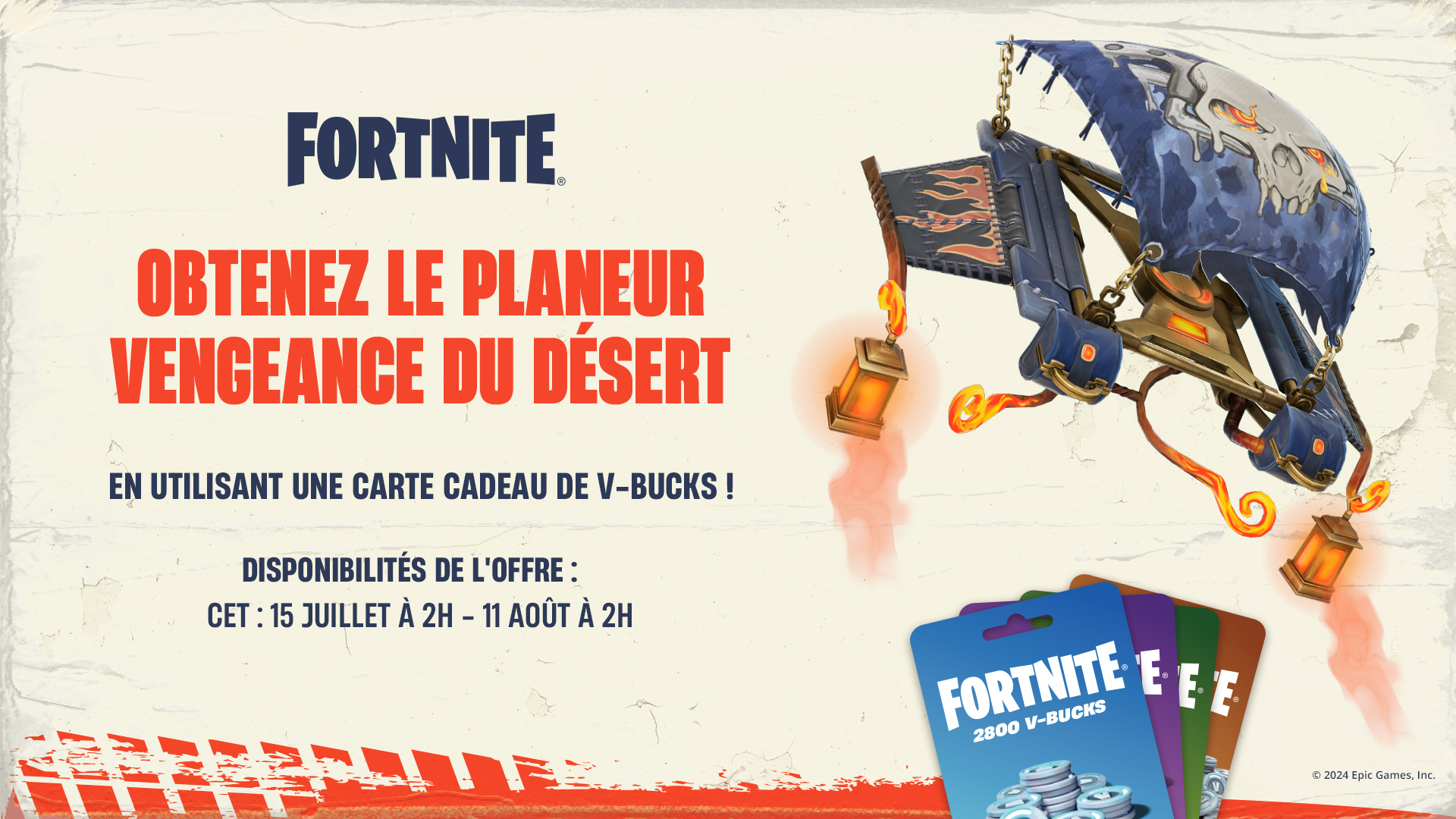 Fortnite Wastelander's Revenge Glider Times