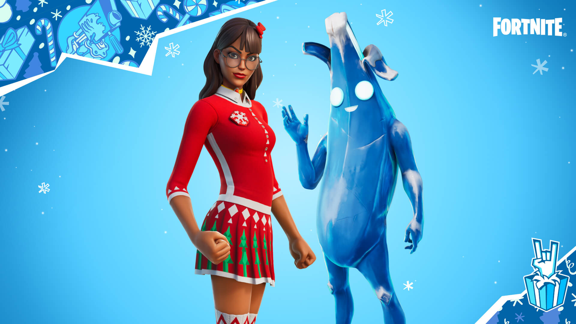 Fortnite Winterfest Krisabelle and Polar Peely