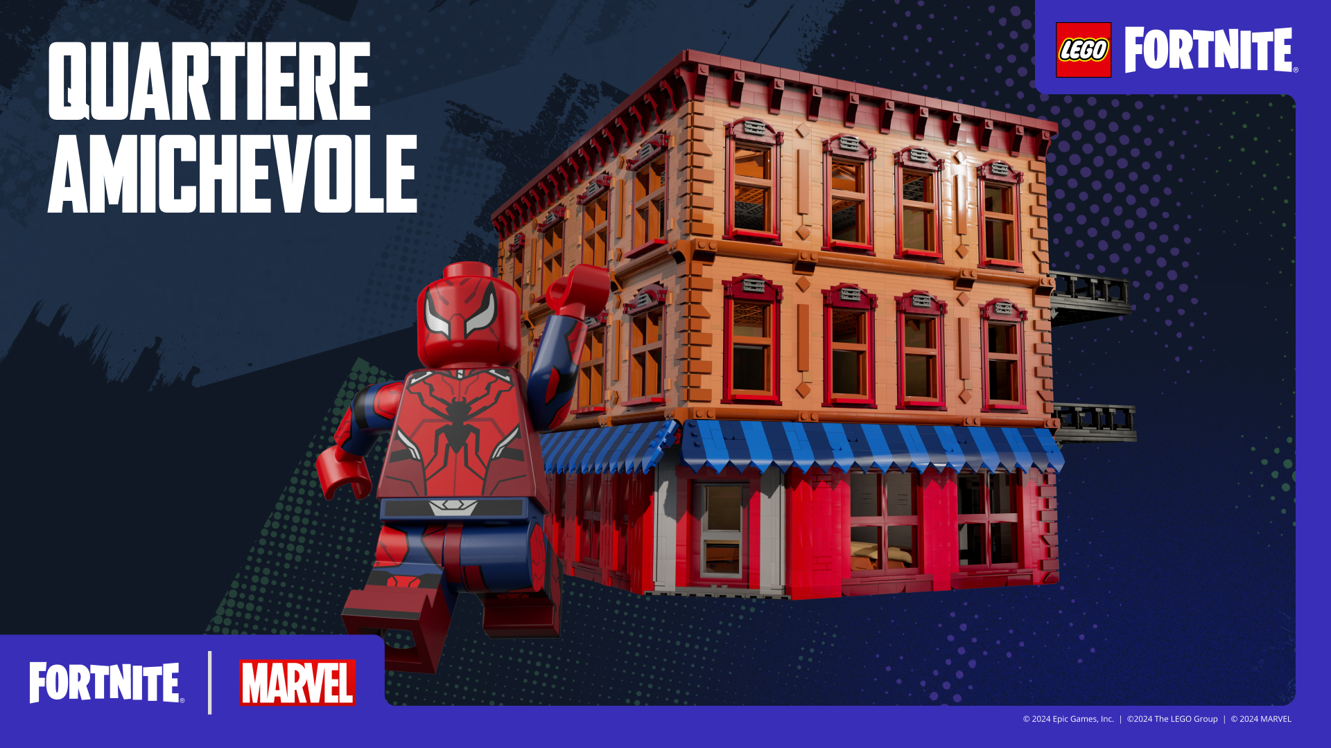 Friendly Neighborhood Marvel Build Lego Fortnite IT