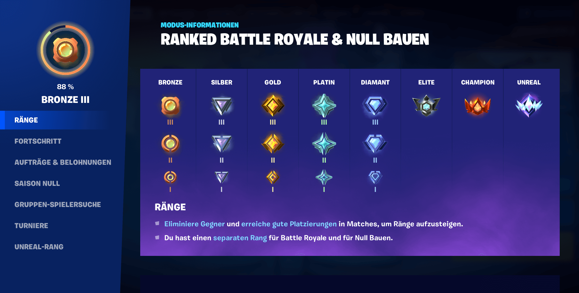 Das Ranked System Von Fortnite Startet F r Battle Royale Und Null Bauen 