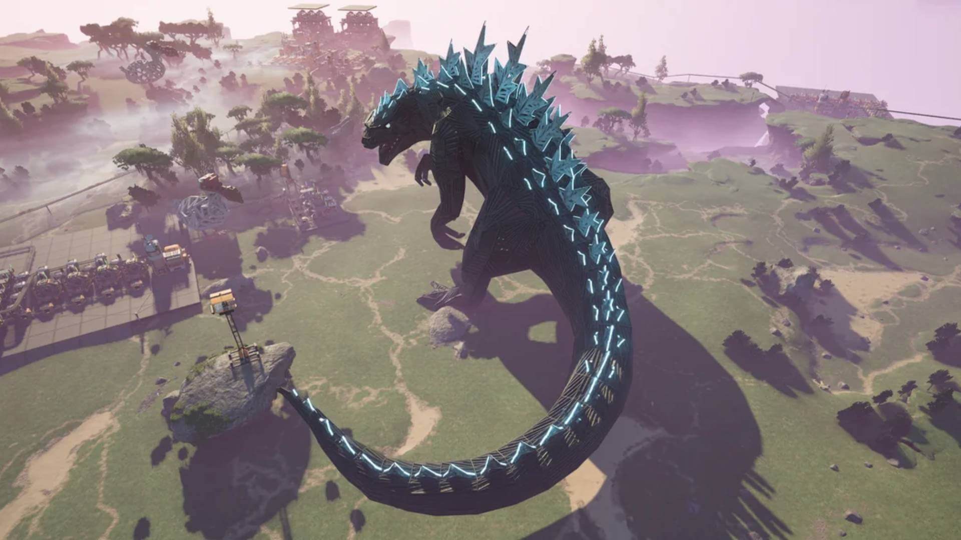 How one Satisfactory player crafted Godzilla and other creations 