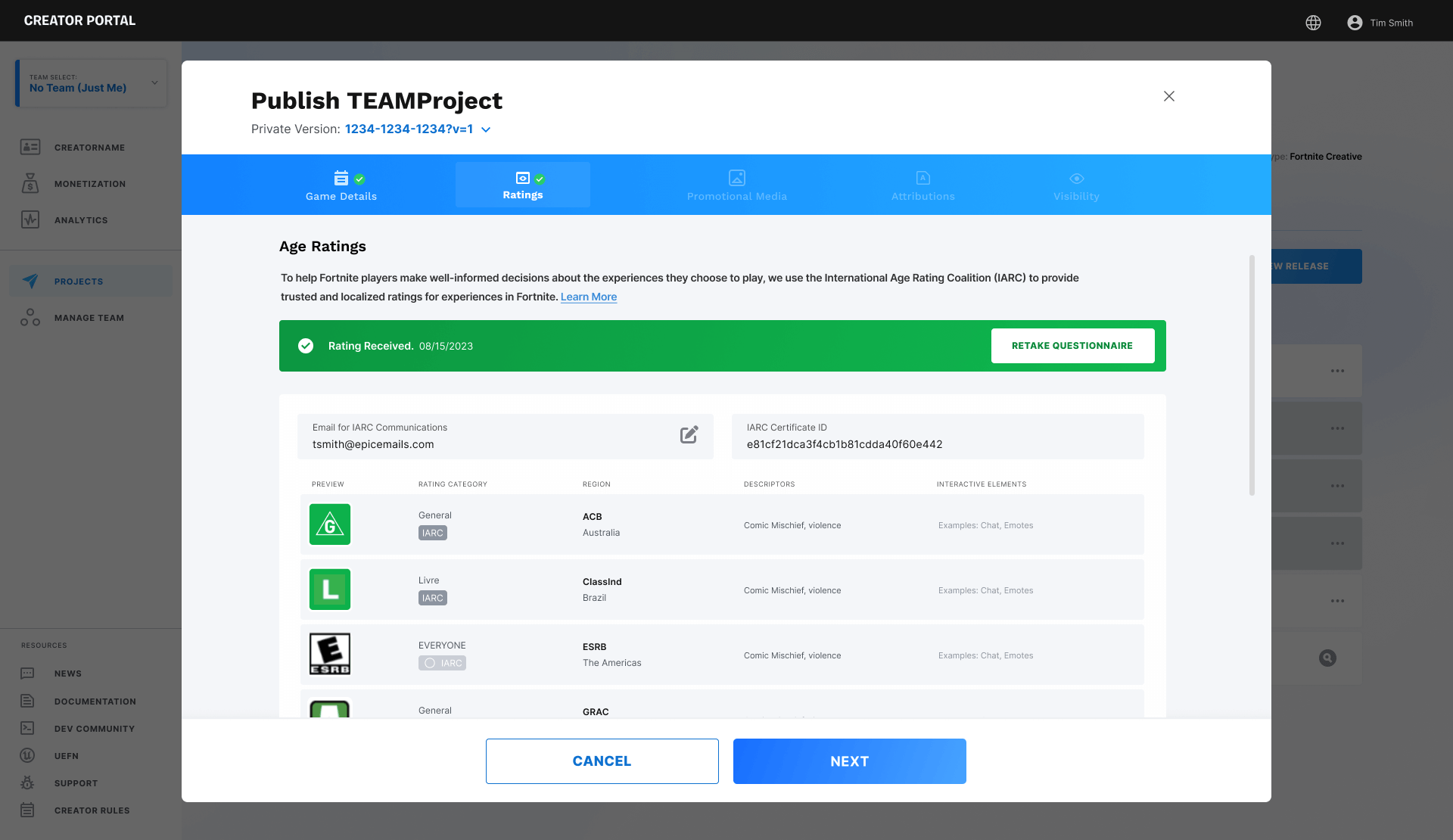 IARC 2 Rating Received