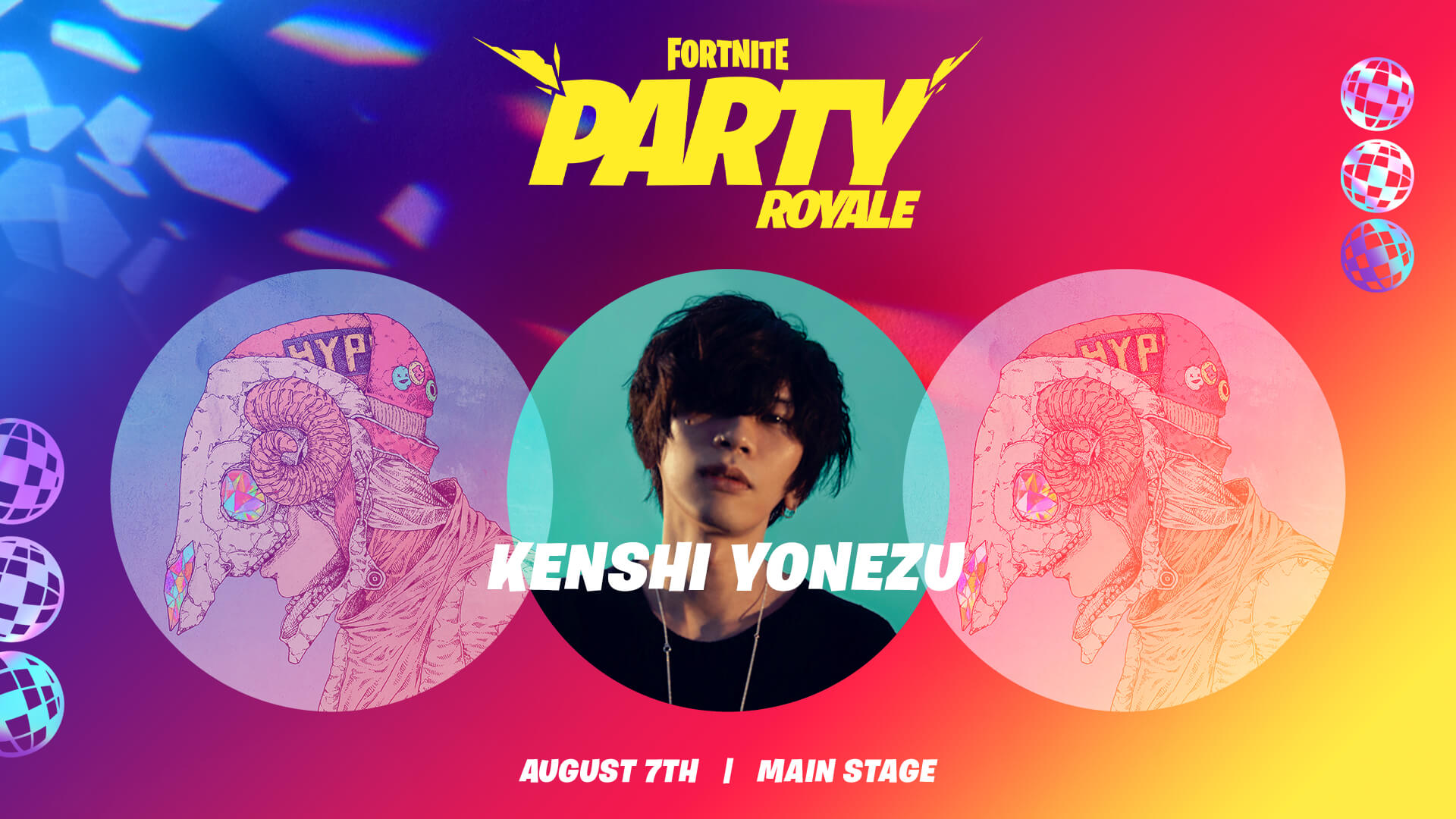 Fortnite Event August Kenshi Yonezu At Party Royale