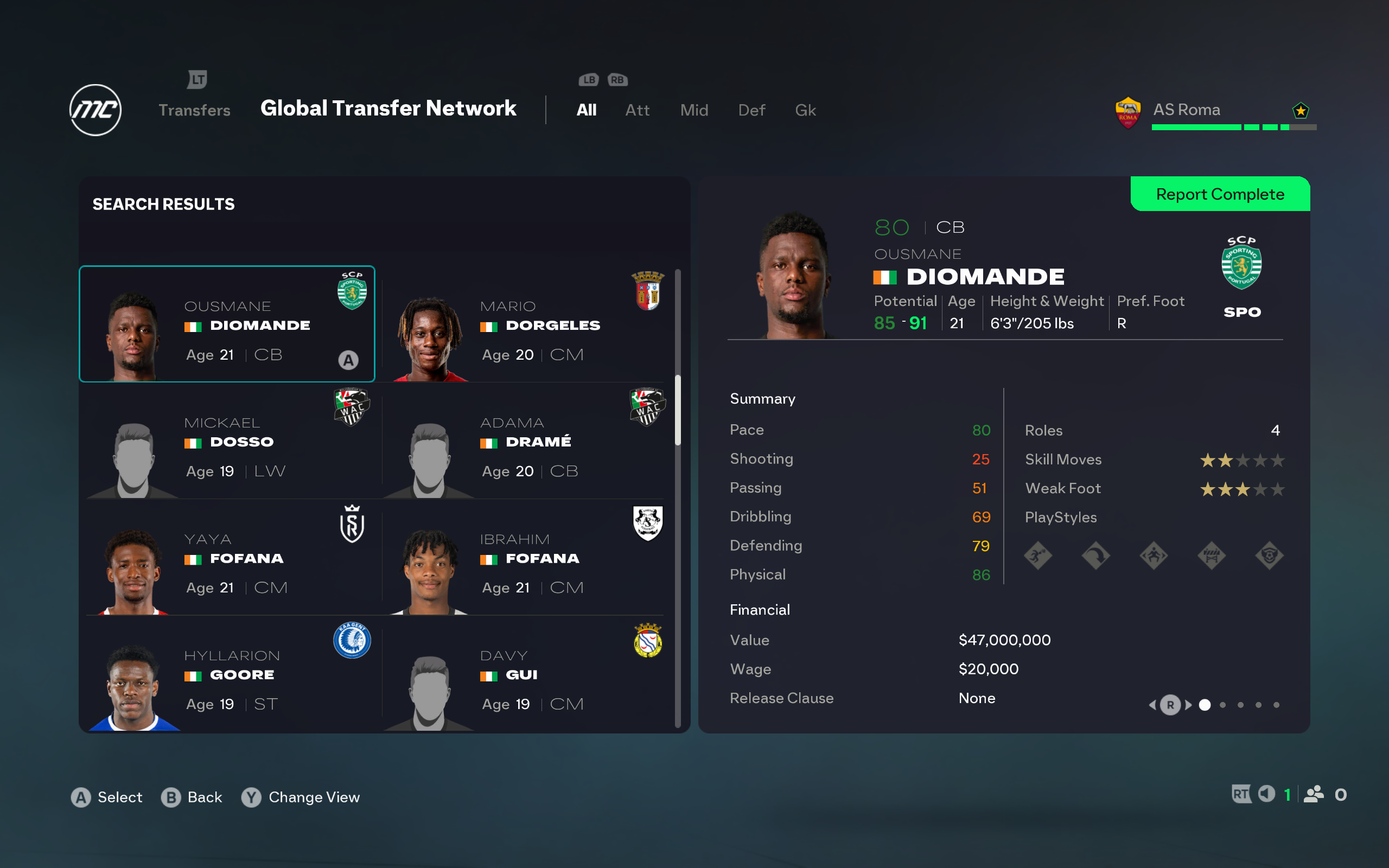 Ousmane Diomande Cb