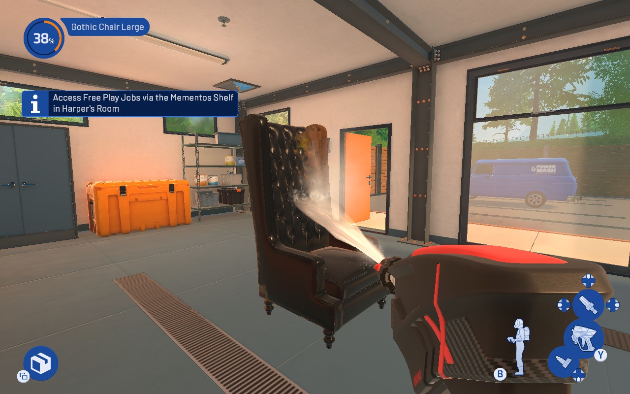 Powerwash Simulator 2 nettoyage dans la base