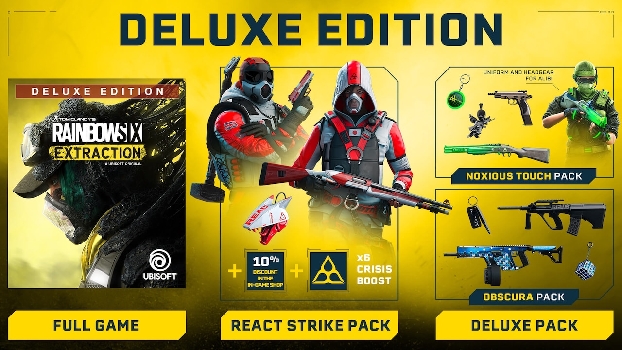 PrePurchase & PreOrder Tom Clancy's Rainbow Six Extraction Deluxe