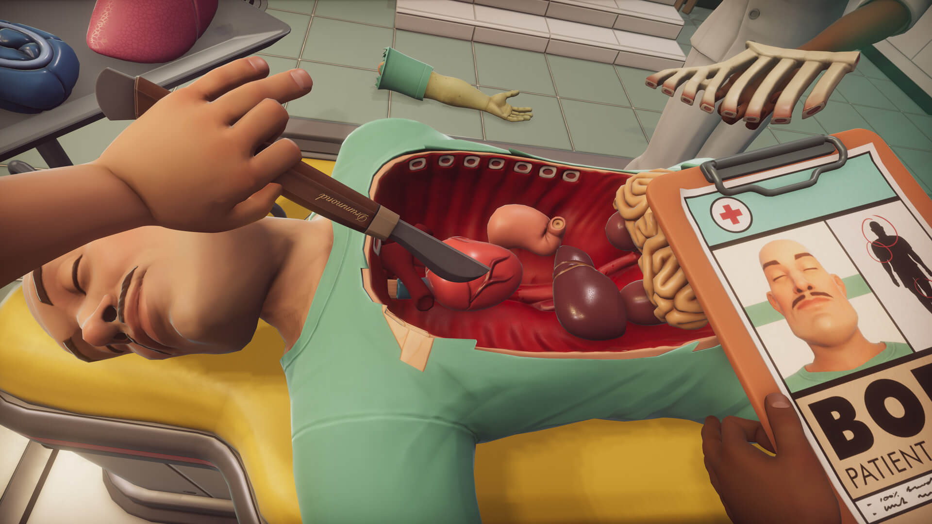 Surgeon Simulator 2 事態が深刻になって お手上げ状態