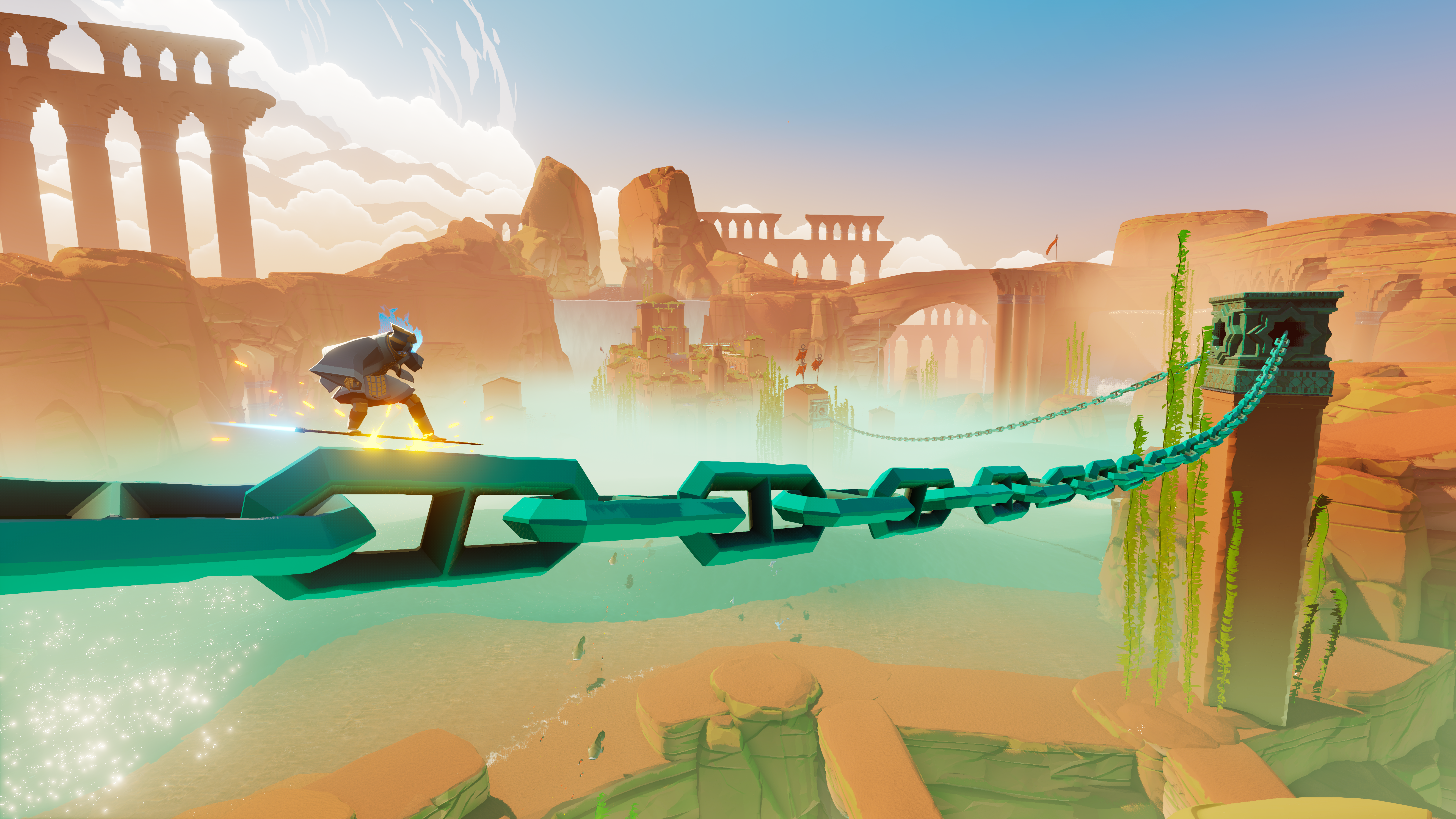 Serenity and beauty collide in sword-surfing game Sword of the Sea