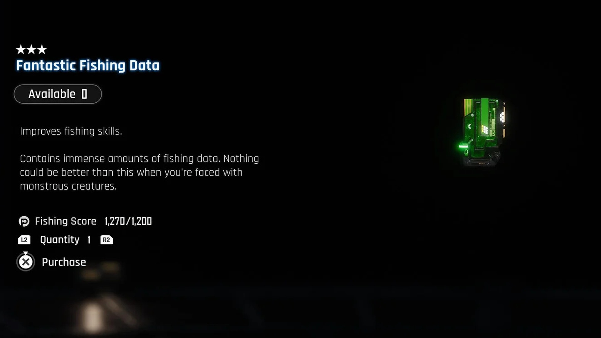 Stellar Blade Fishing Data
