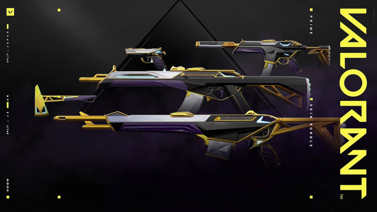 Image showing a selection of Valorant guns