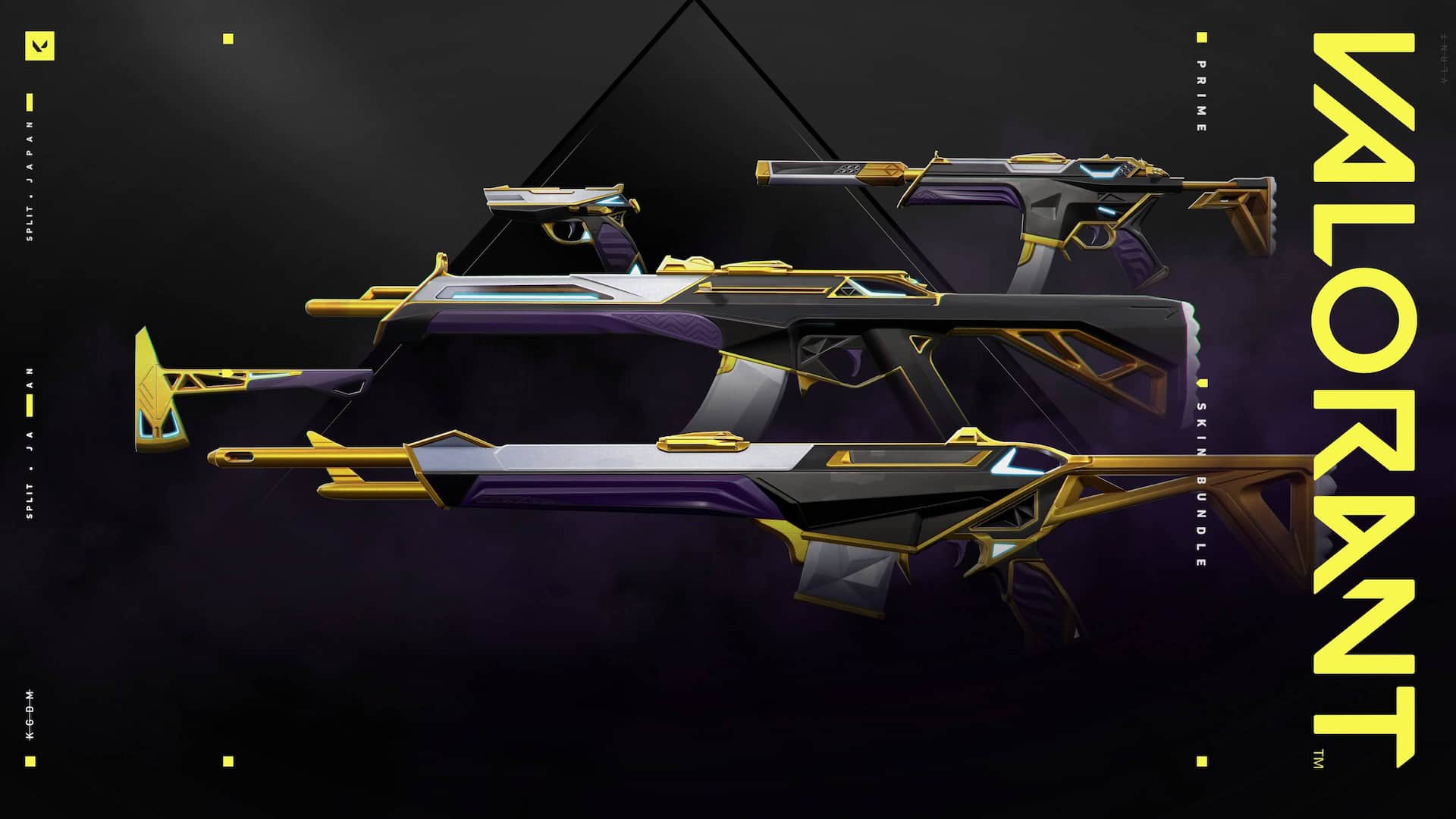 Image showing a selection of Valorant guns