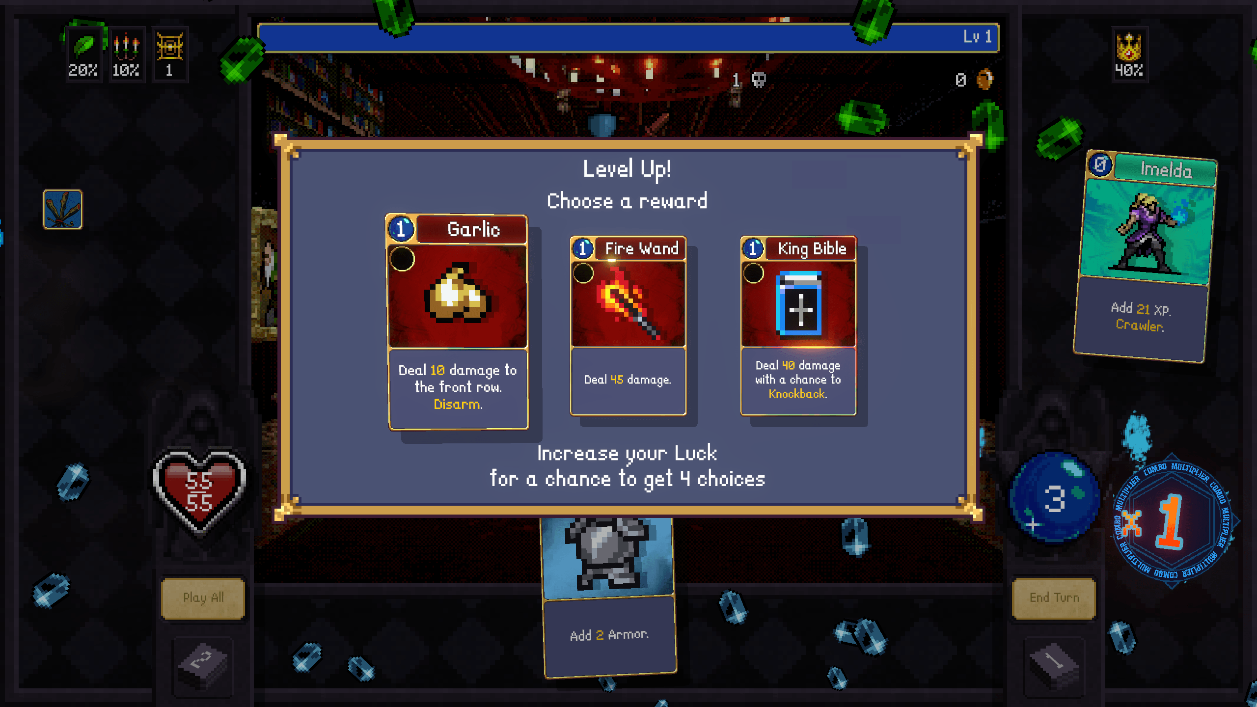 Vampire Crawlers Level Up