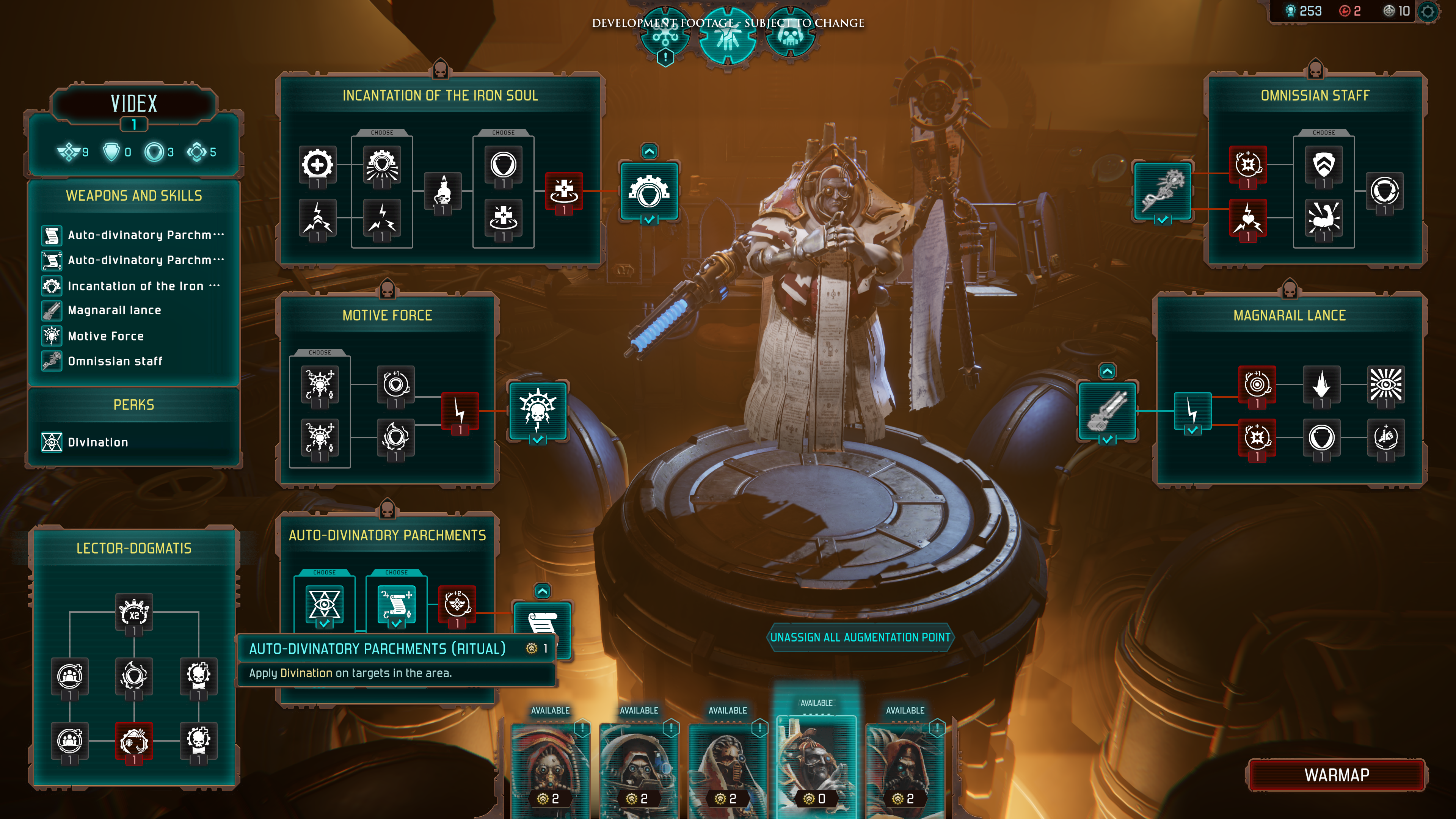 Videx Customisation Auto Divinatory Parchments Ritual