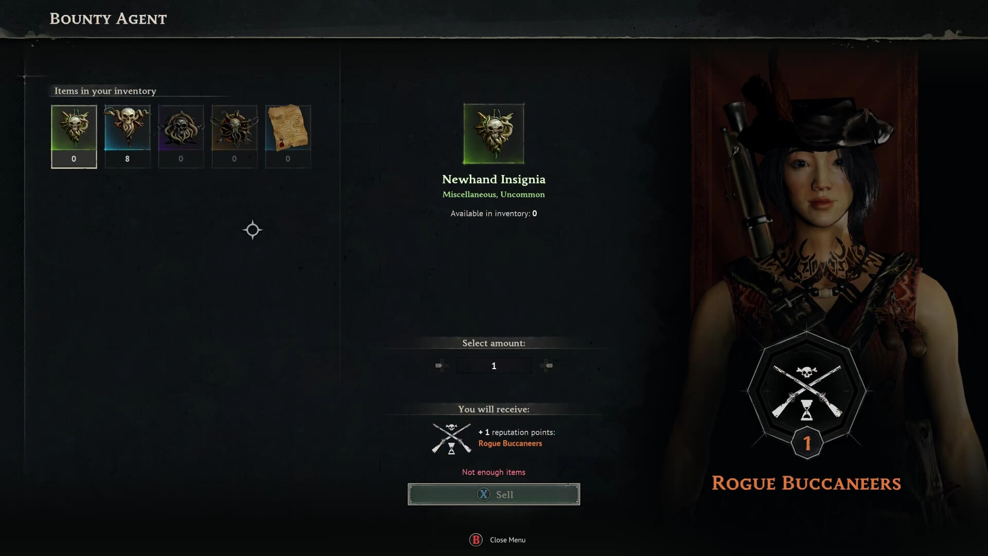 Windrose Insignia Reputation